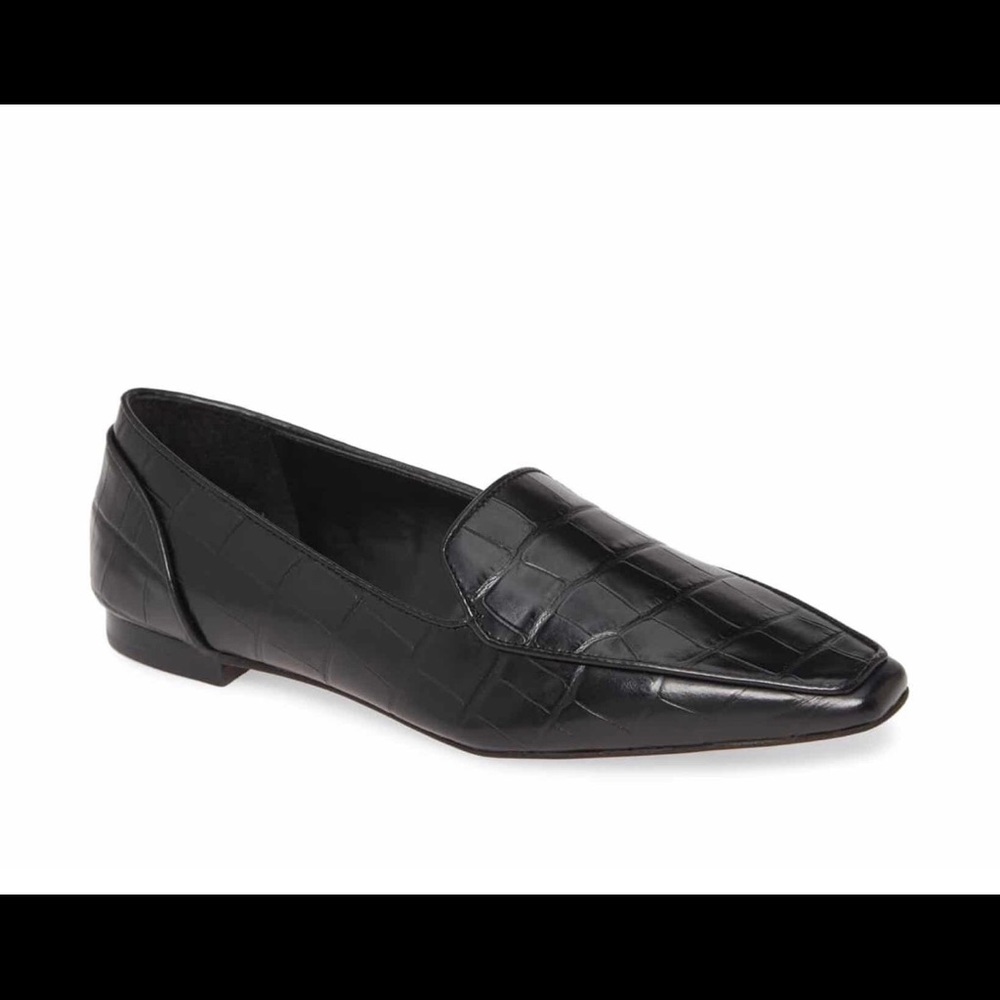NEW Vince Camuto Kalassa Black Leather Loafer 8.5